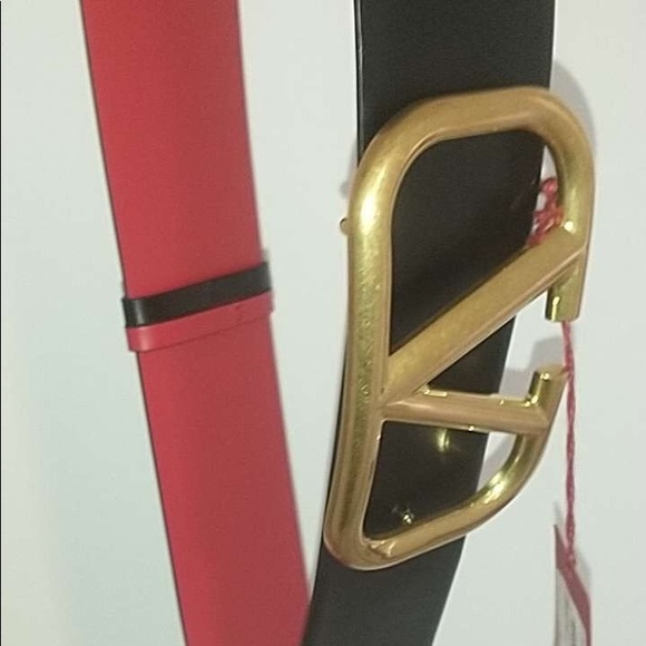 VALENTINO GARAVANI VLOGO Leather Reversible Belt - Picture 3 of 3